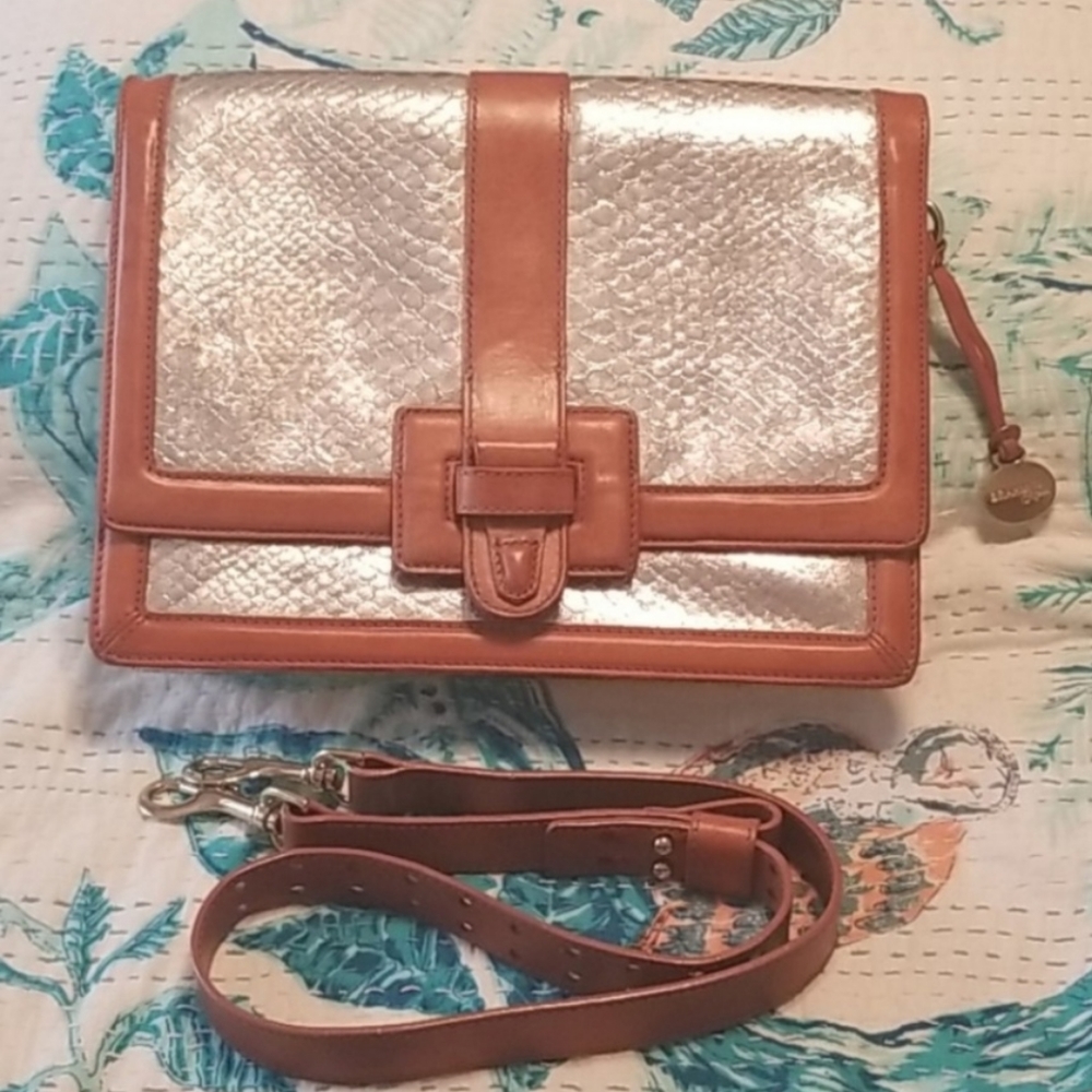 💖2x HP💖 Brahmin Silver Aletier Purse